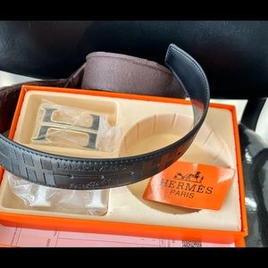Black Hermes belt